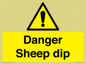 Danger Sheep dip